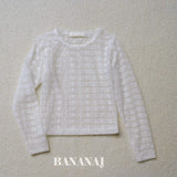 ［BANANAJ］Rhythm flower lace tops