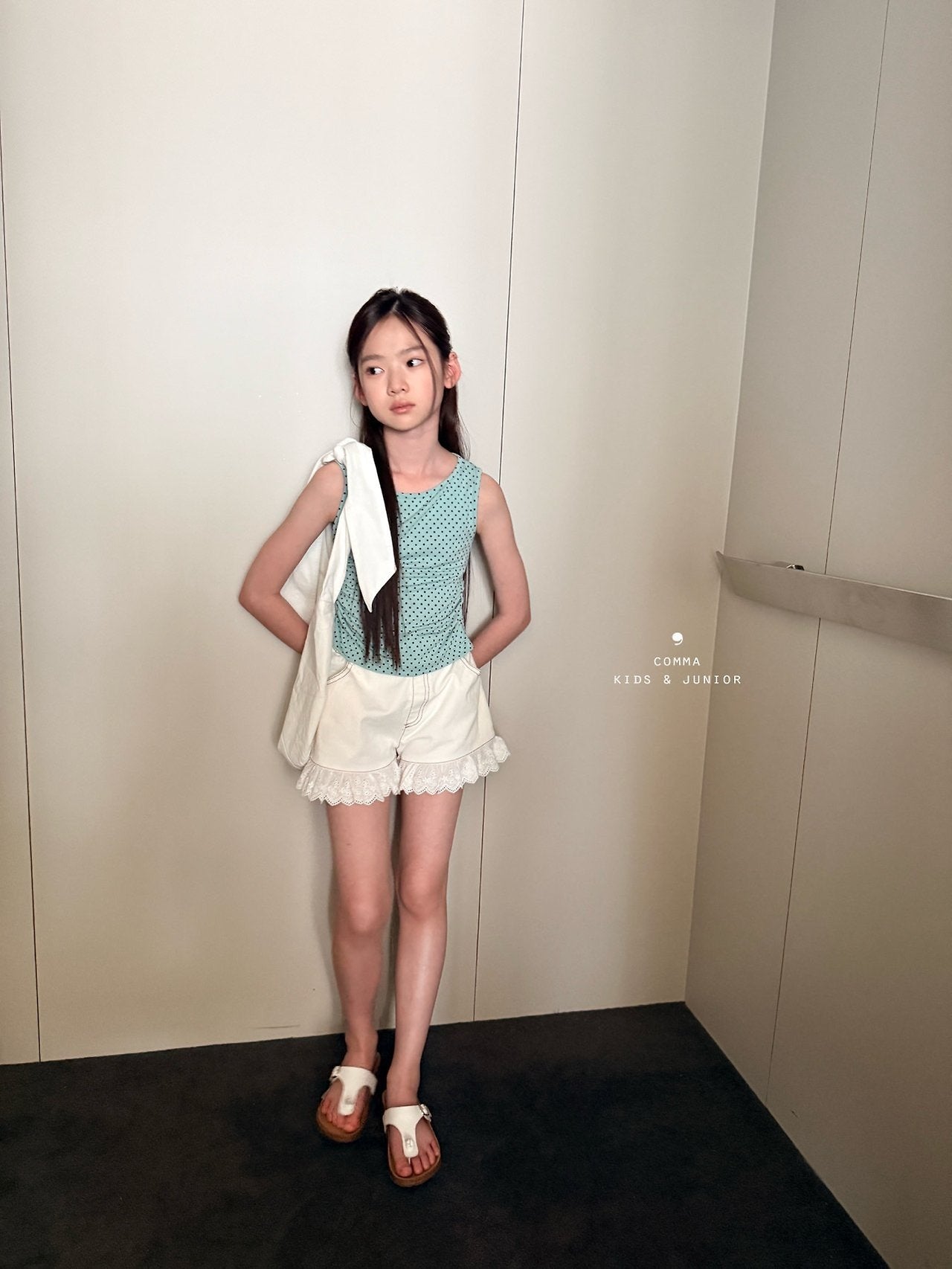 ［comma］Lace cotton short pants