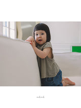 ［melmel］Linen sleeveless tops