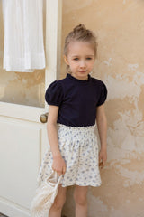 ［perrobebe］Lola flower pants (navy)