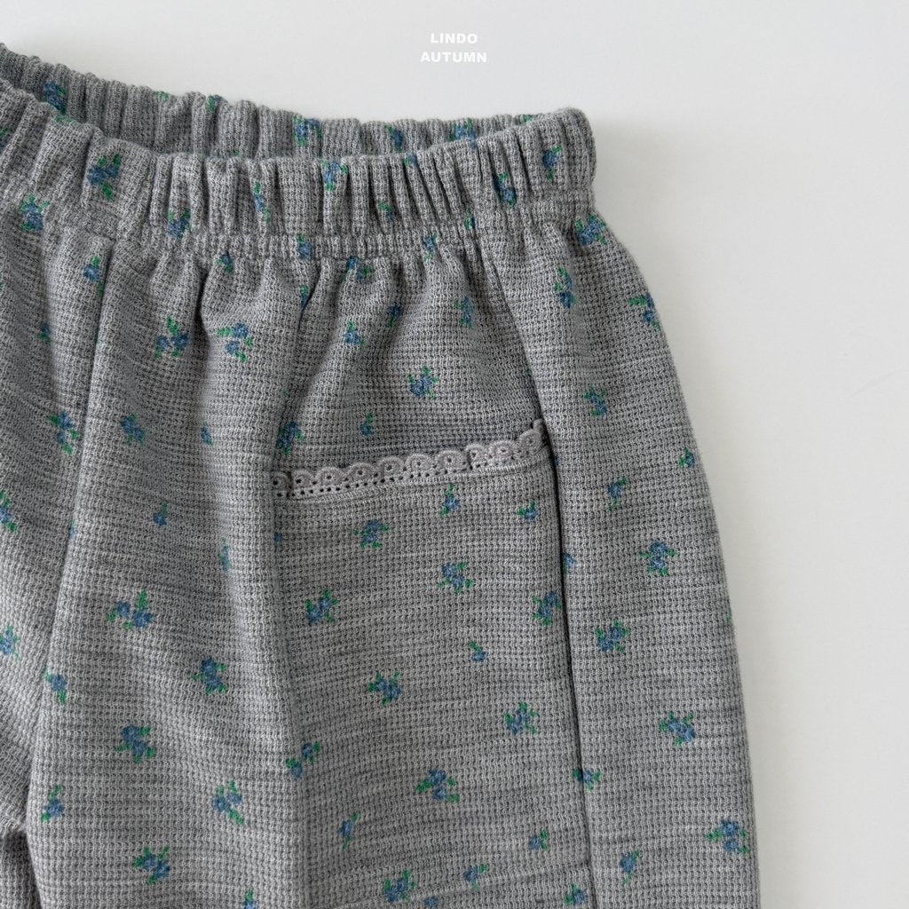 ［LINDO］Bloom waffle pants