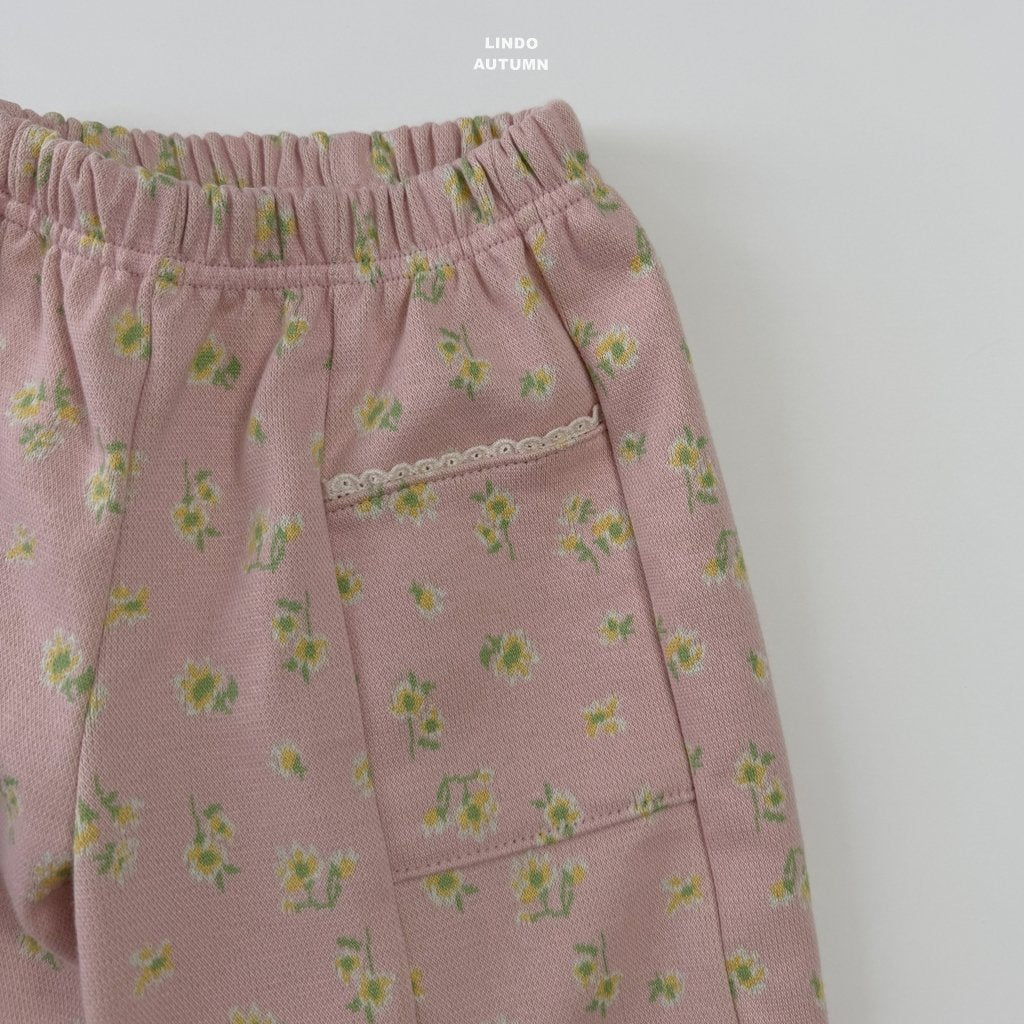 ［LINDO］Bloom waffle pants