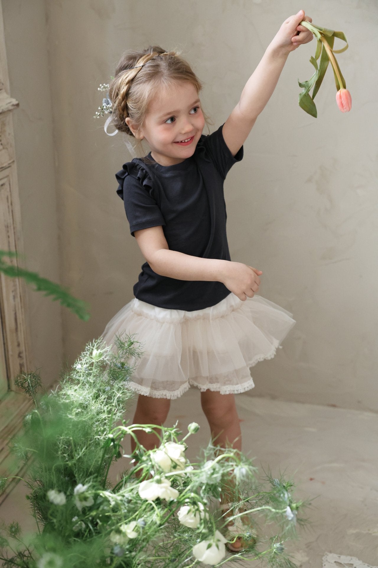 ［FLO］Uni frill tee