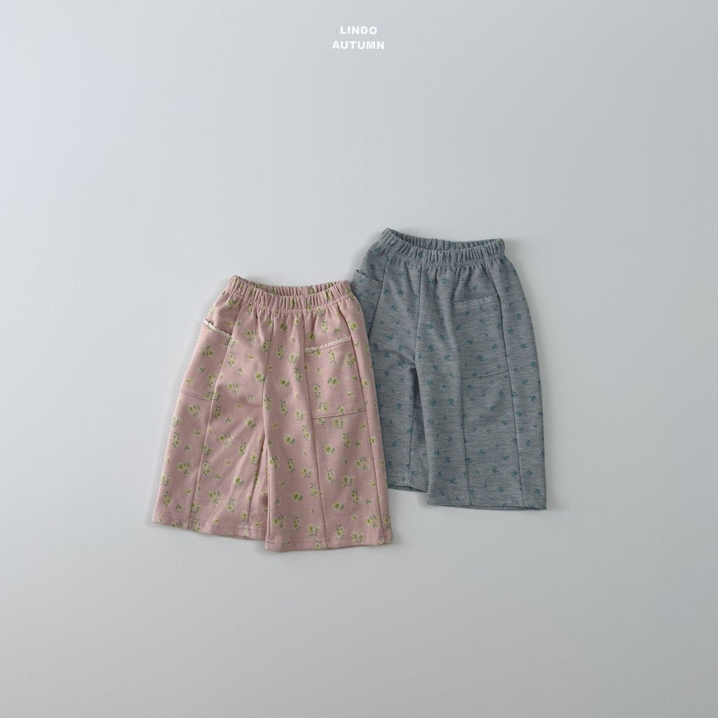 ［LINDO］Bloom waffle pants