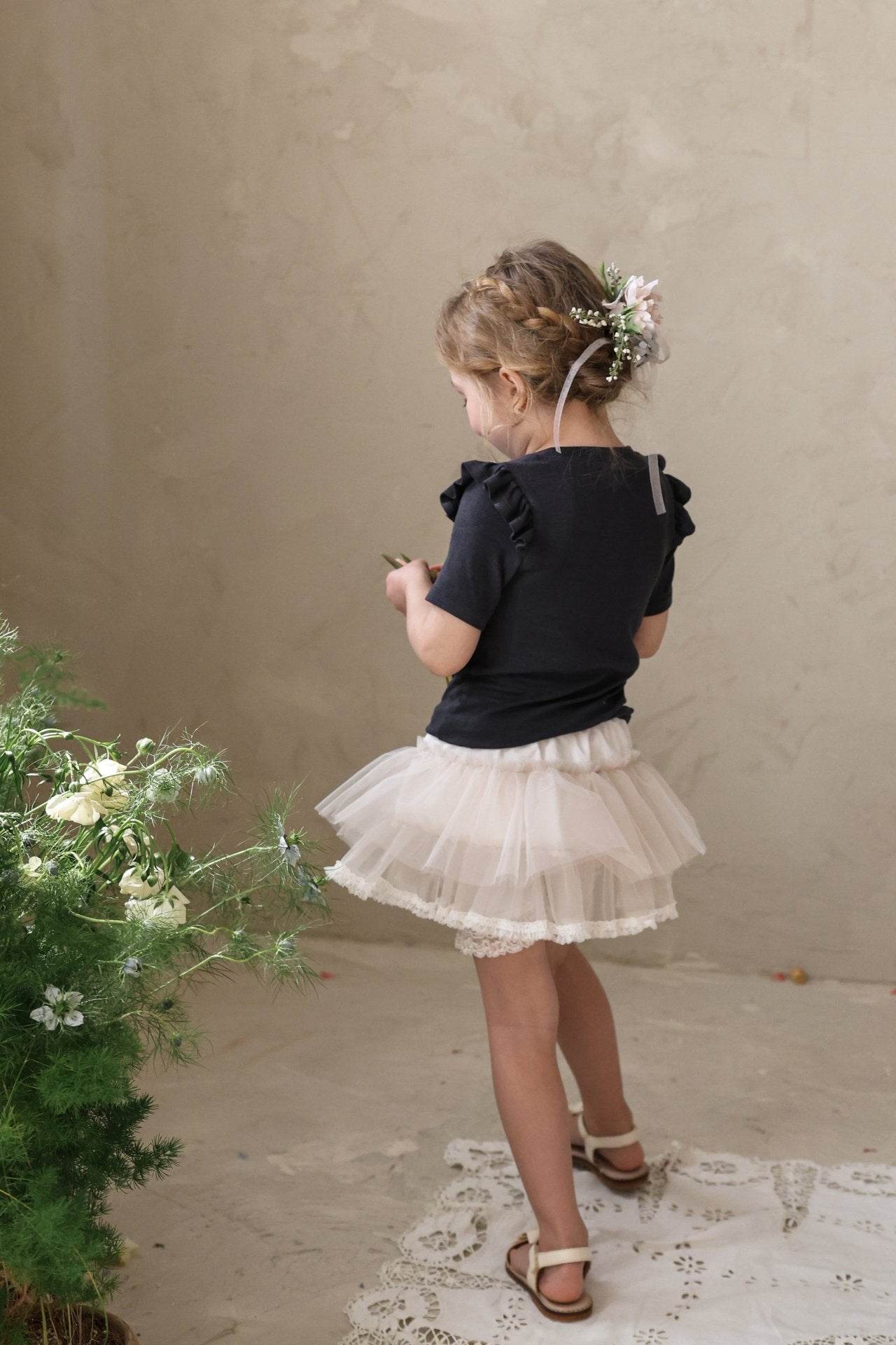 ［FLO］Uni frill tee