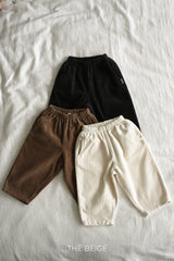 ［The beige］Warm basic pants