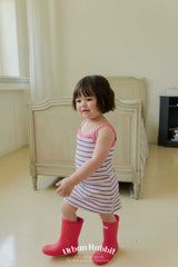［Urban Rabbit］Bubble stripe one-piece