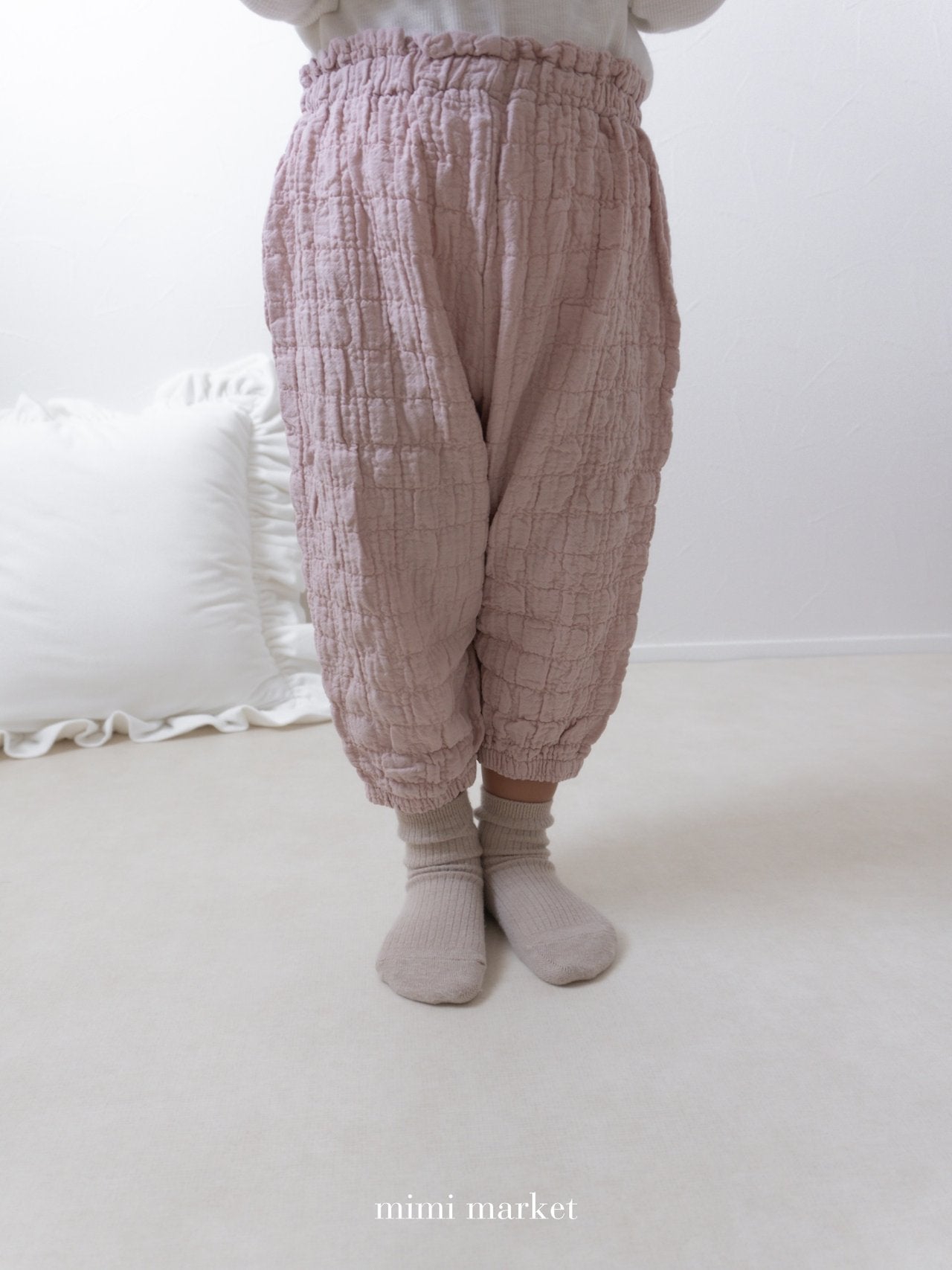 ［mimi market］Crinkle sausage pants