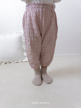 ［mimi market］Crinkle sausage pants
