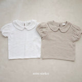 ［mimi market］Puff collar tops