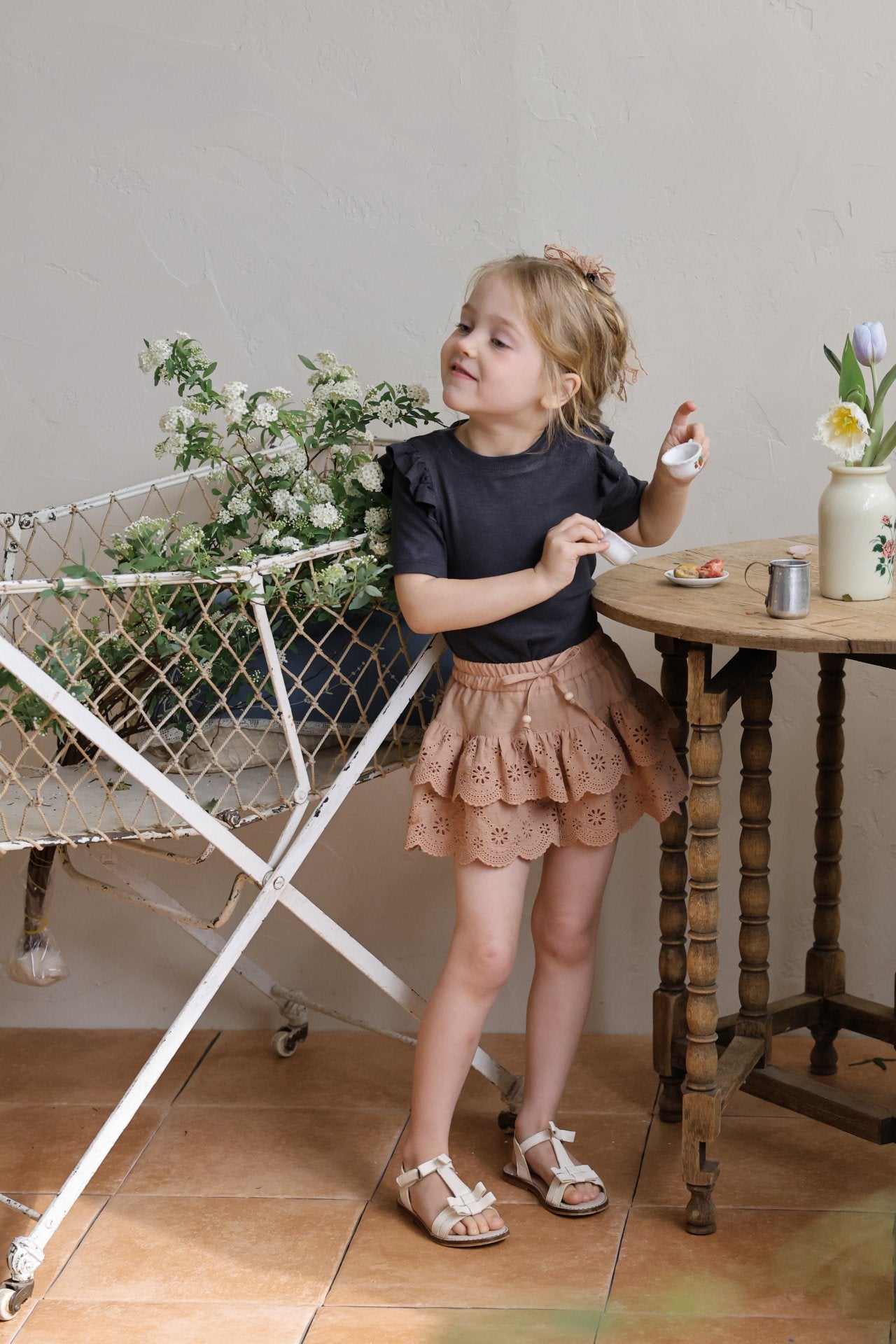 ［FLO］Uni frill tee