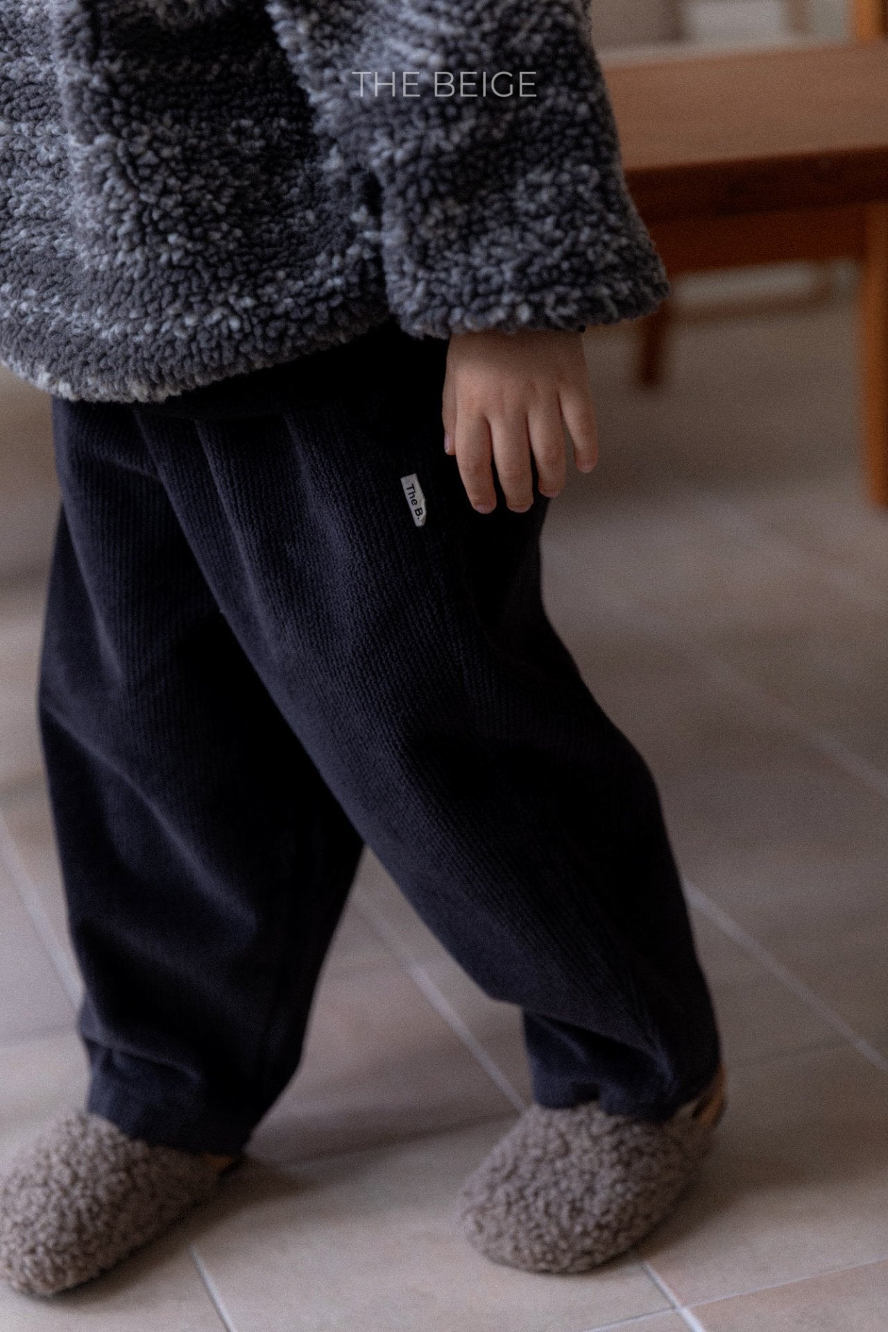 ［The beige］Warm basic pants