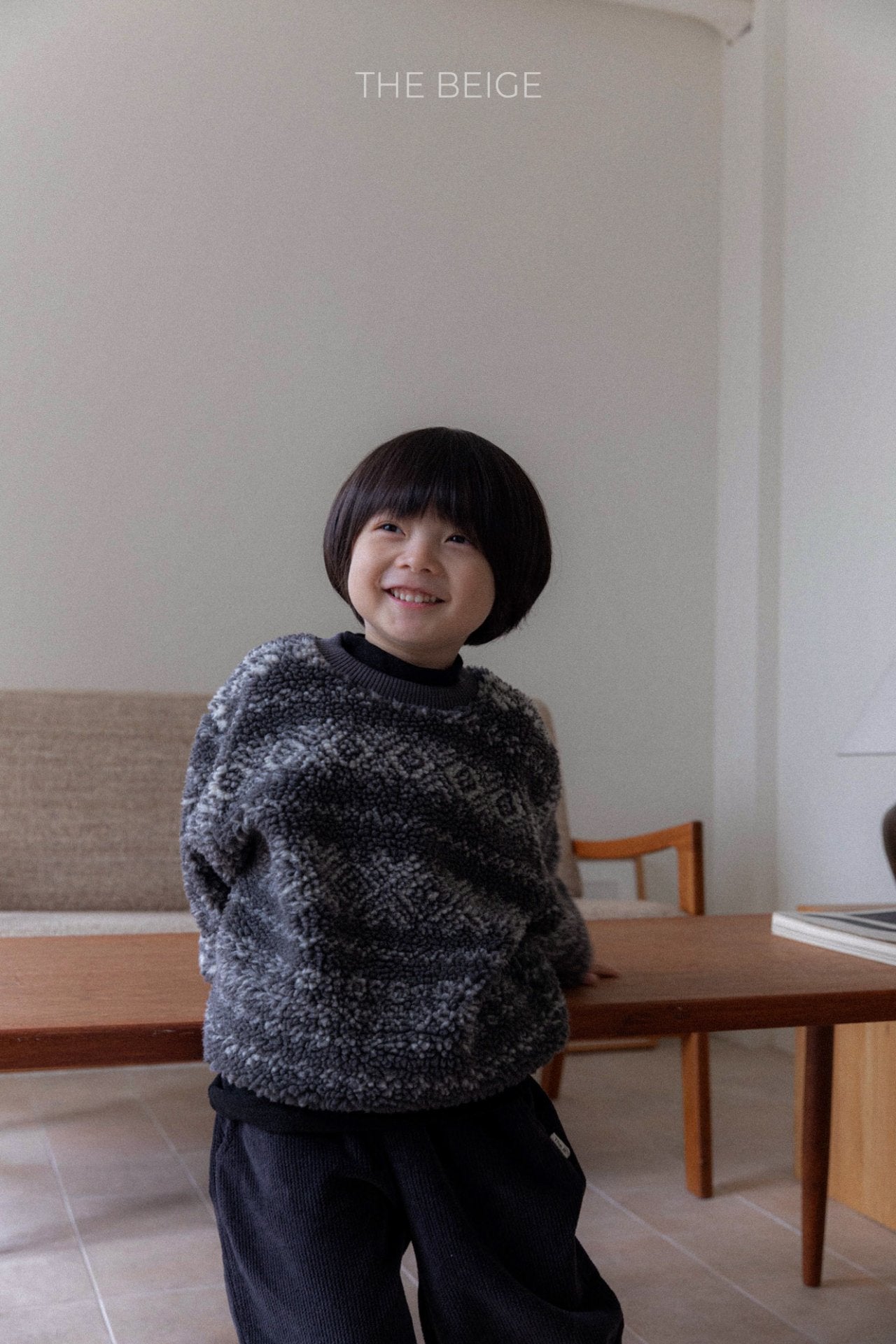 ［The beige］Warm basic pants