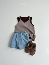 ［atomeme］Linen knit sleeveless