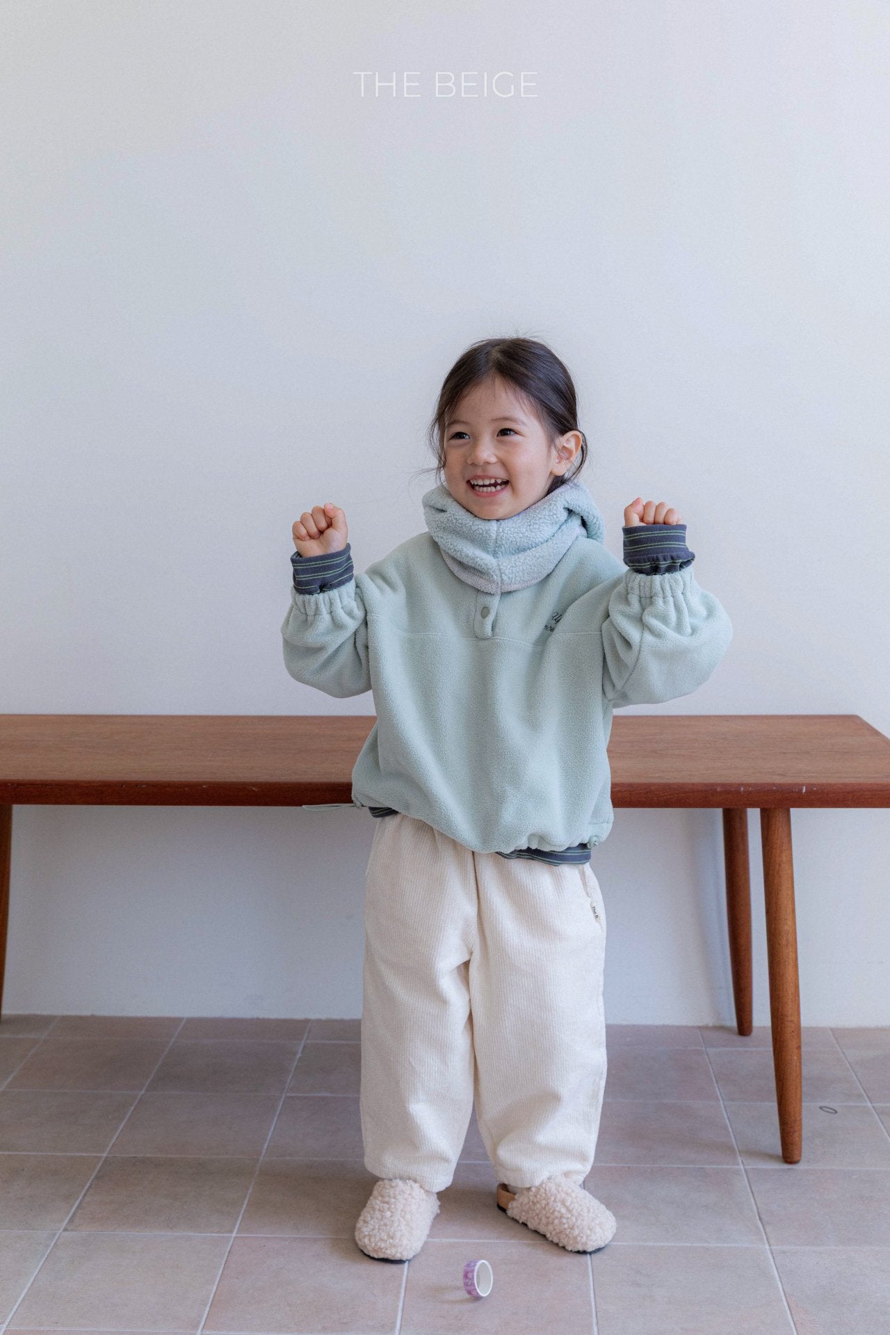 ［The beige］Warm basic pants