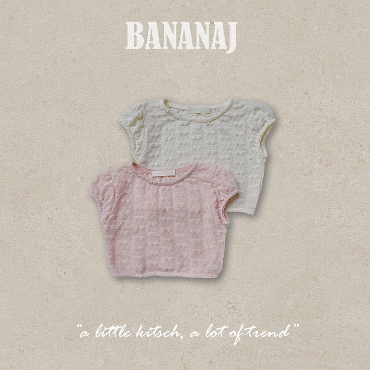 ［BANANAJ］Bubble puff tops