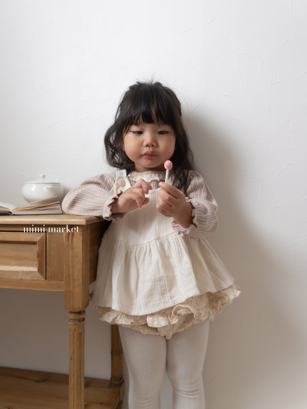 ［mimi market］Puff lace tops