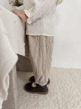 ［mimi market］Crinkle sausage pants