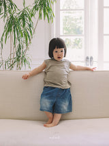 ［melmel］Linen sleeveless tops