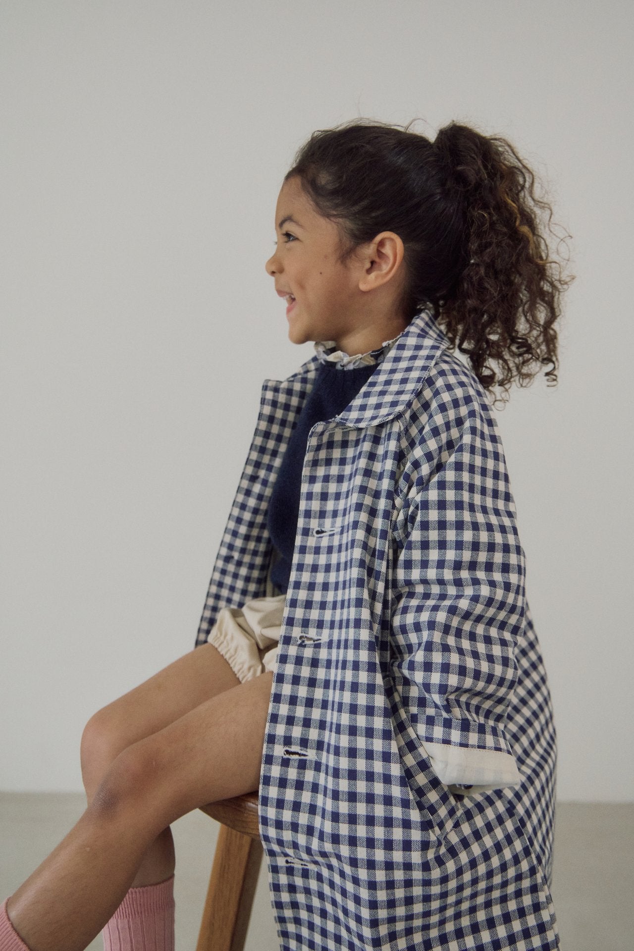 [soye] Perrian check blouse