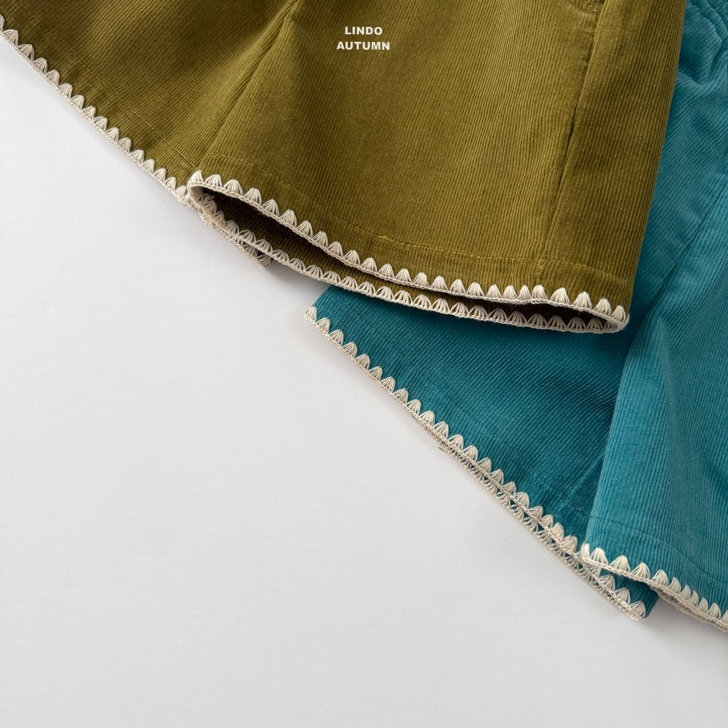 ［LINDO］Corduroy mellow short pants