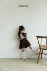 ［aladin］Pleats suspender skirt