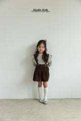 ［aladin］Pleats suspender skirt