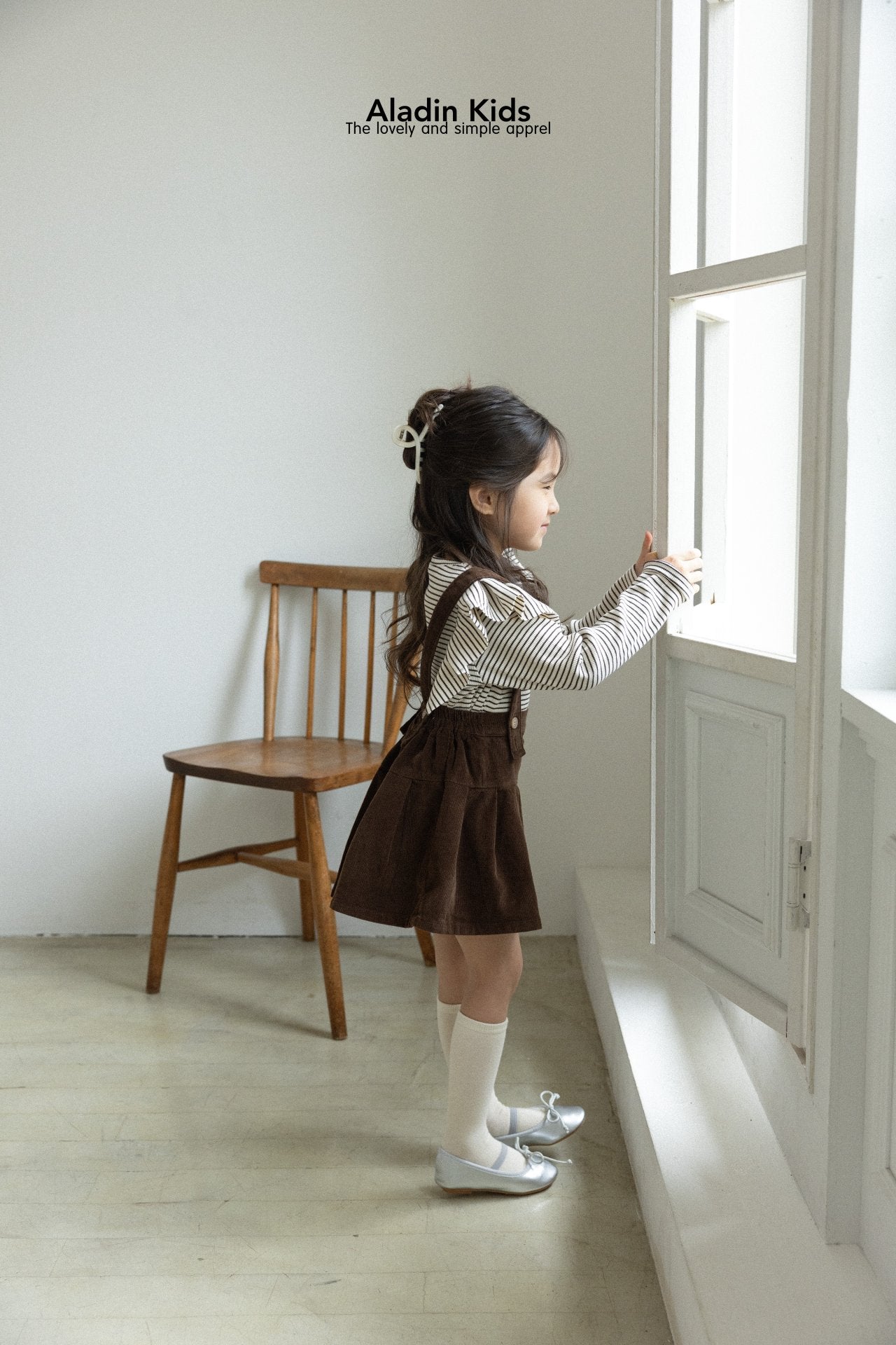 ［aladin］Pleats suspender skirt