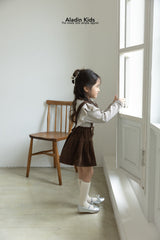 ［aladin］Pleats suspender skirt
