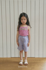 ［COYCOYA］Retro check bamuda pants