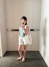 ［comma］Lace cotton short pants