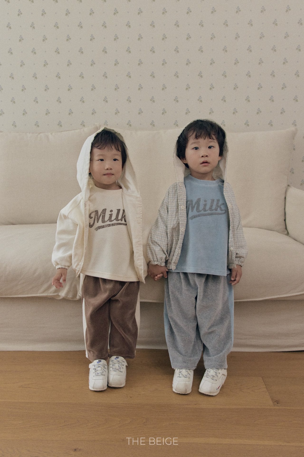 ［The beige］Bear Jumper
