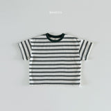 ［Bonito］Point neck stripe tee