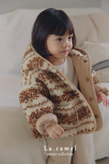 ［La.camel］Candy reversible padding jacket