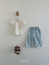 ［aladin］Lace denim pants