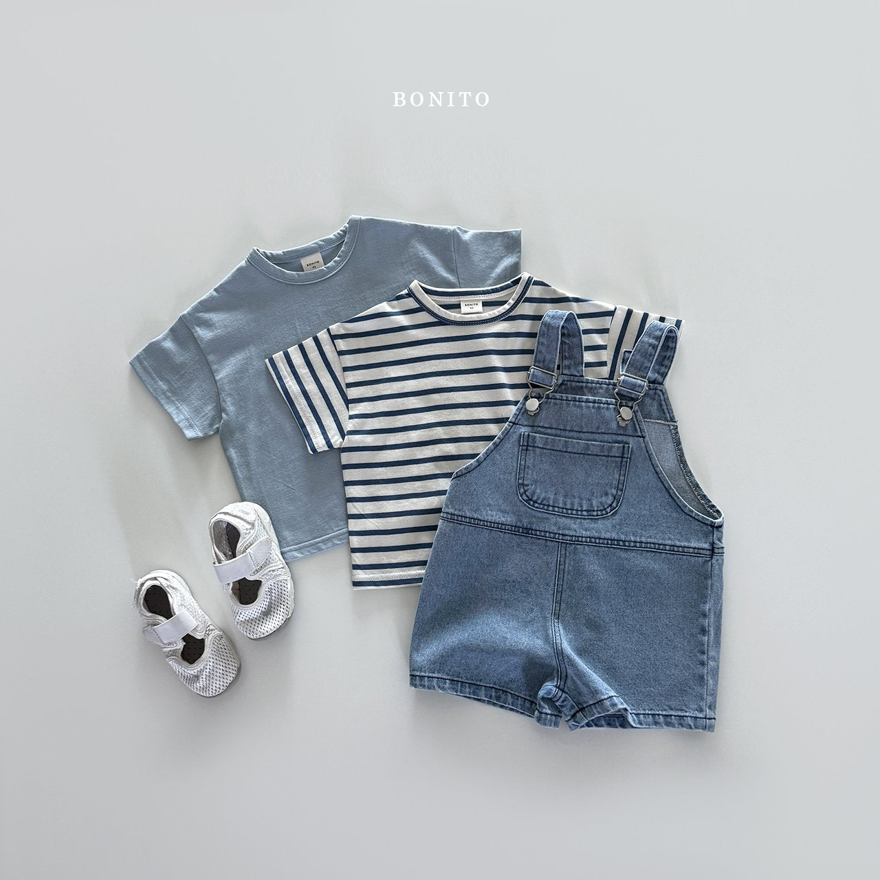 ［Bonito］Incision denim overalls