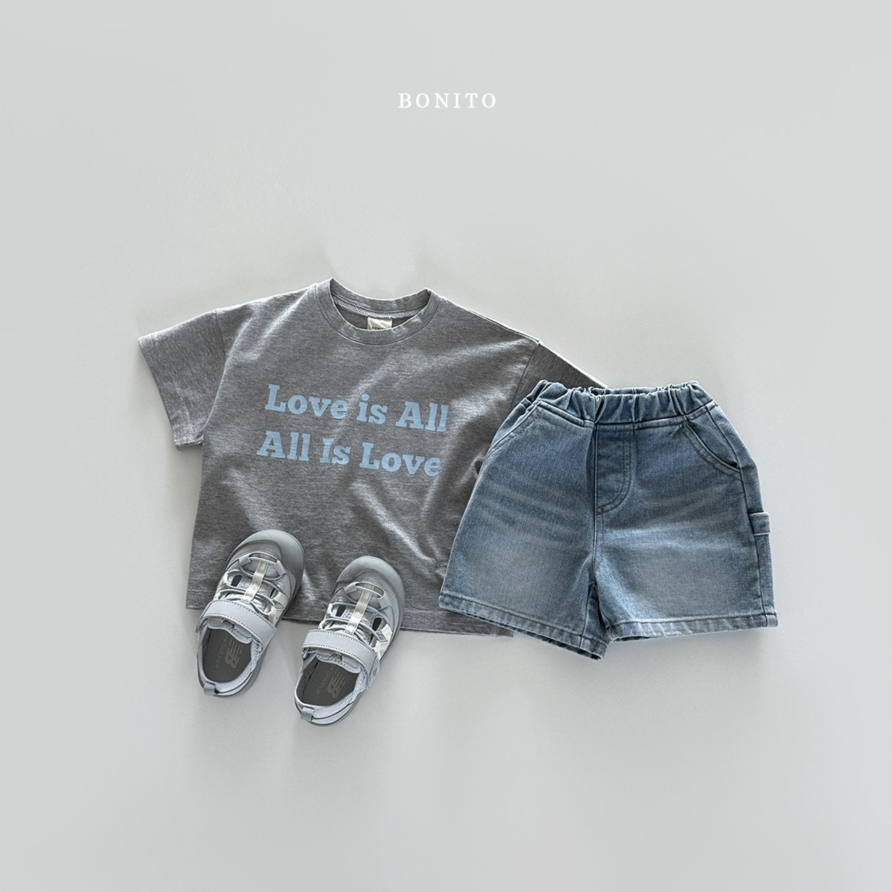 ［Bonito］Love is all tee (baby, kids, adult)