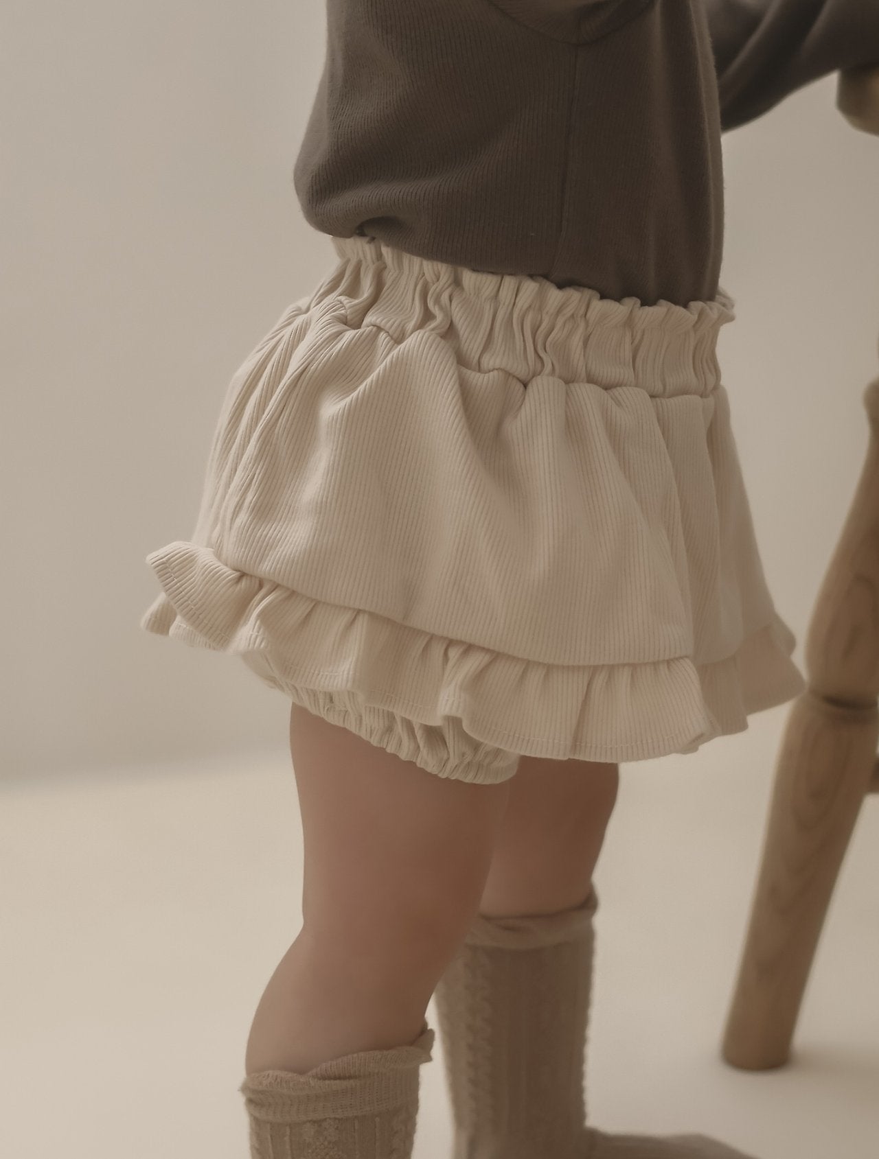 ［mimi market］Rib canncan bloomer