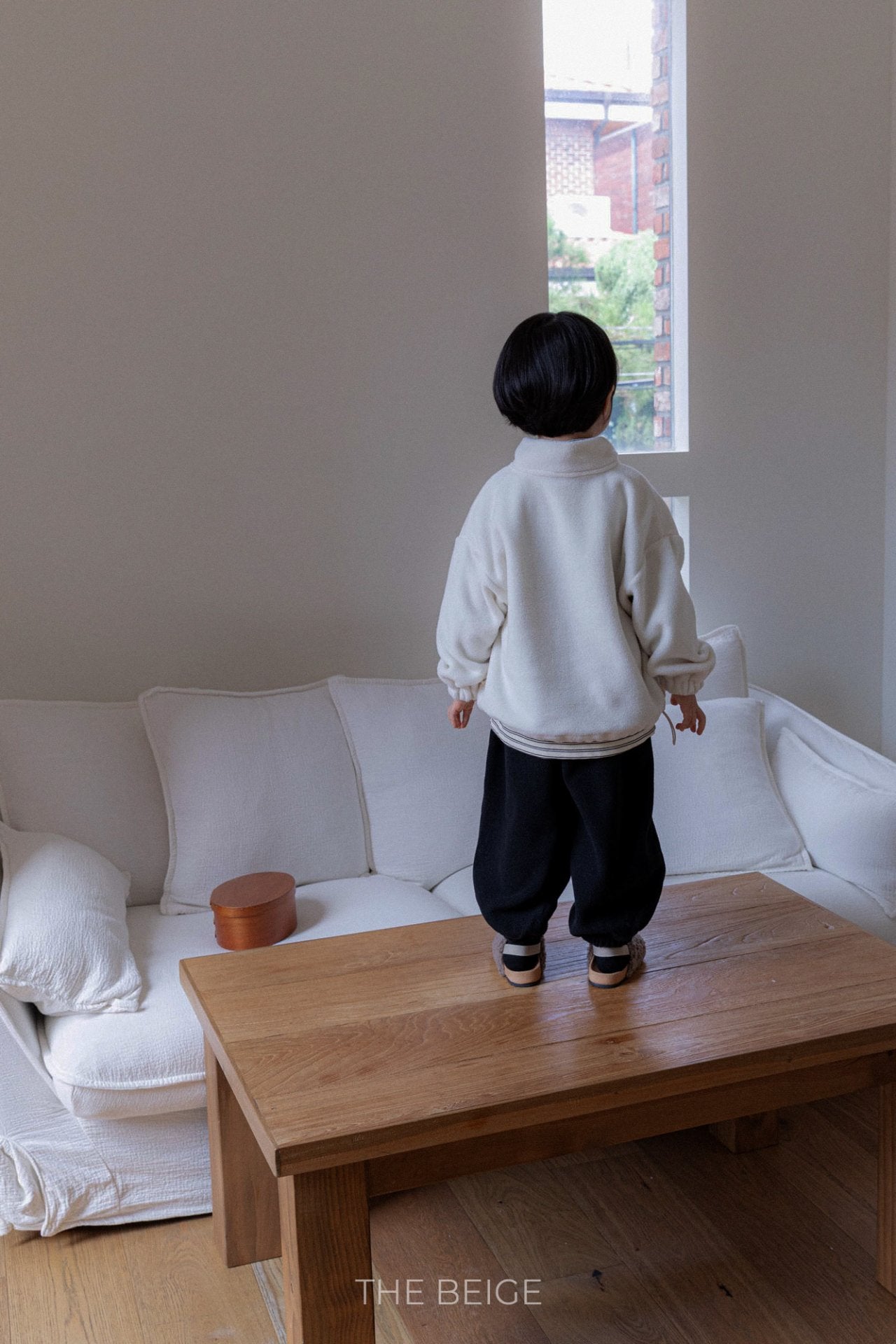 ［The beige］Basic jogger pants