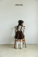 ［aladin］Pleats suspender skirt