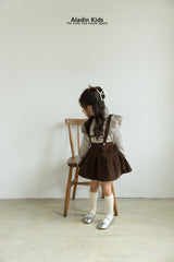 ［aladin］Pleats suspender skirt