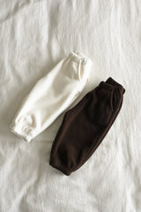 ［The beige］Fleece jogger pants