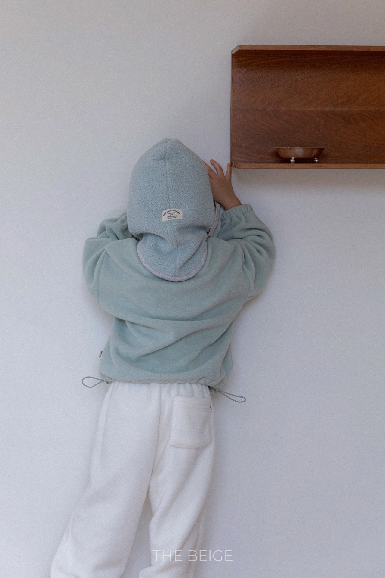 ［The beige］Fleece jogger pants