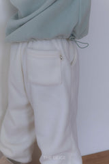 ［The beige］Fleece jogger pants