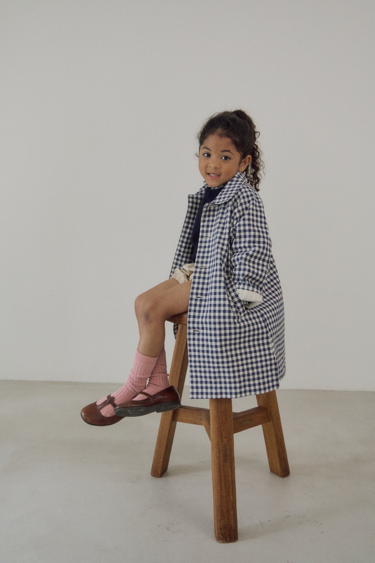 [soye] Alto check coat