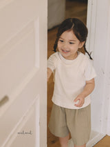 ［MELMEL］Linen half pants