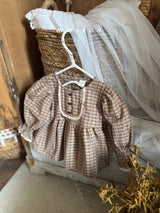 ［marron］Chocolate smock blouse