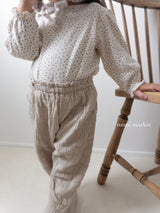 ［mimi market］Crinkle sausage pants