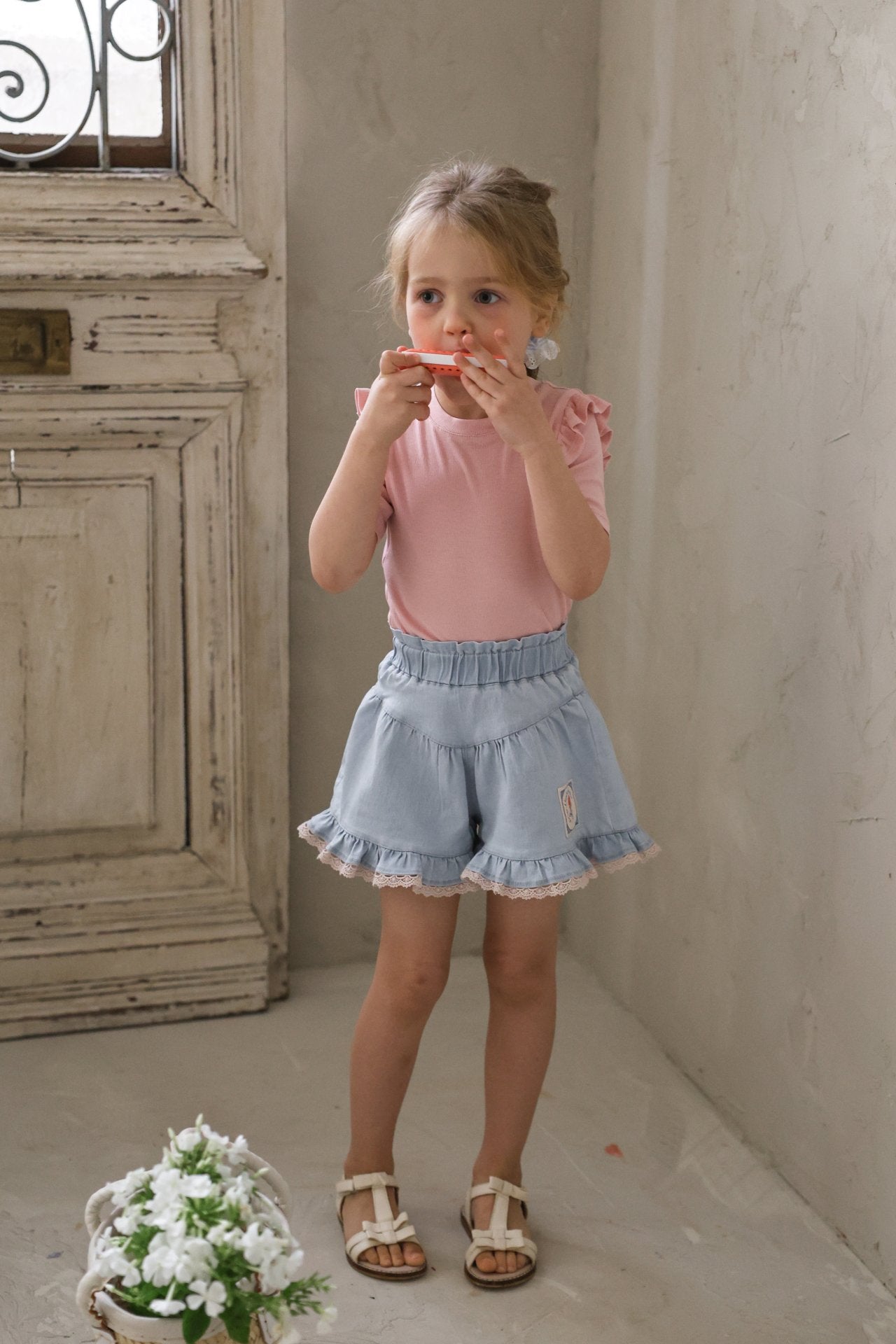 ［FLO］Uni frill tee