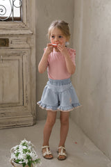 ［FLO］Uni frill tee